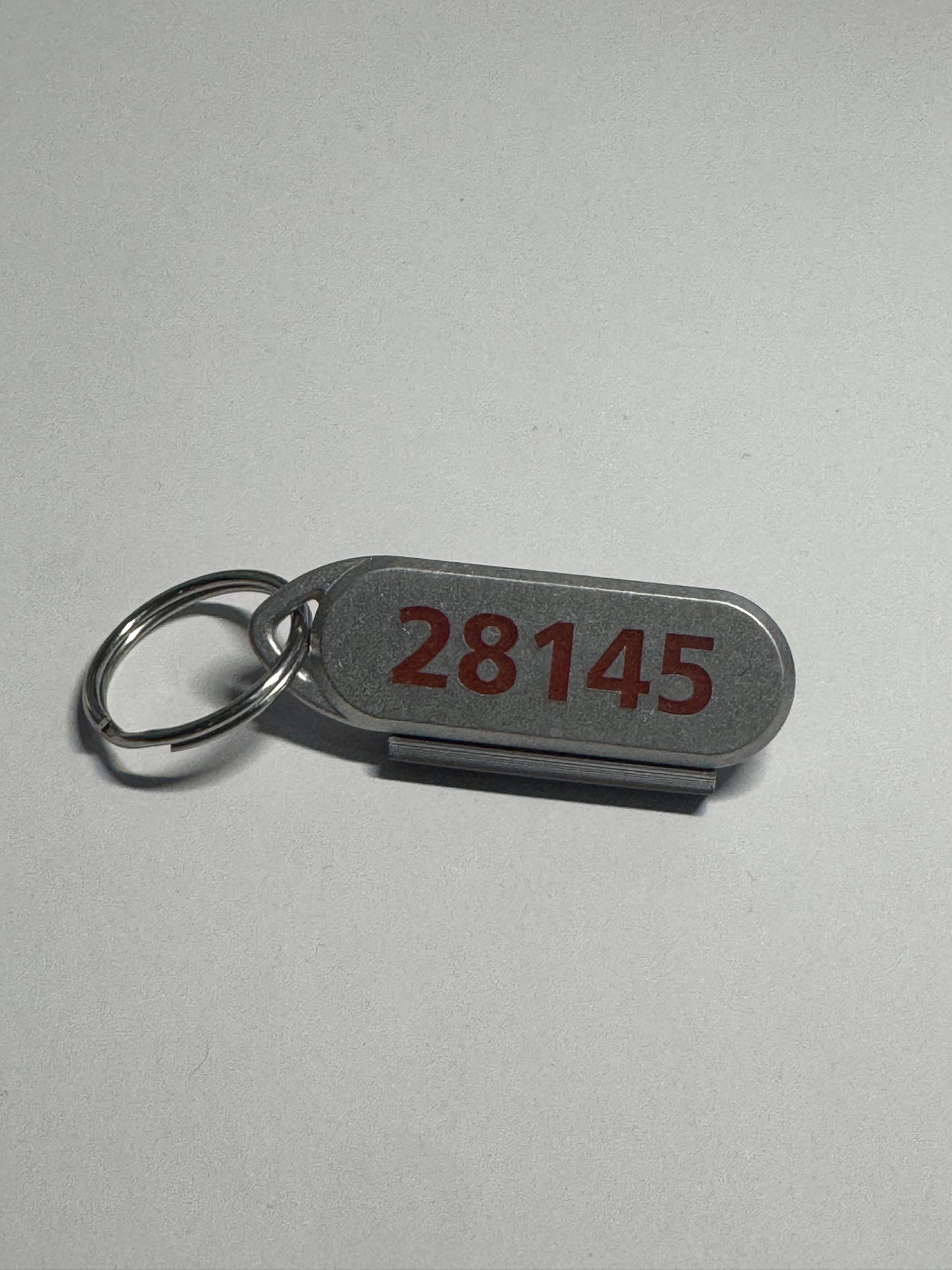 Big Red Number BRN Keychains