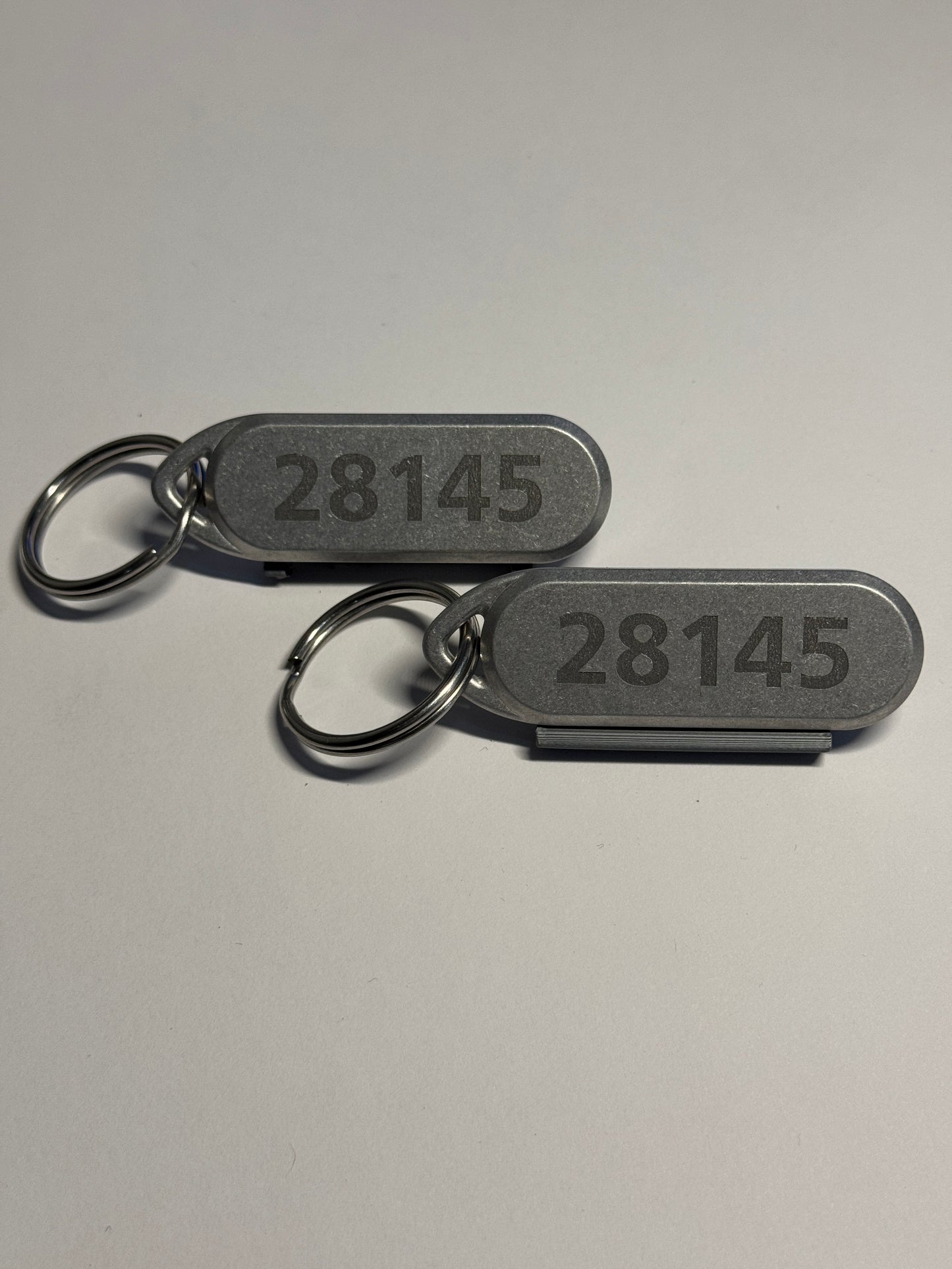 Big Red Number BRN Keychains