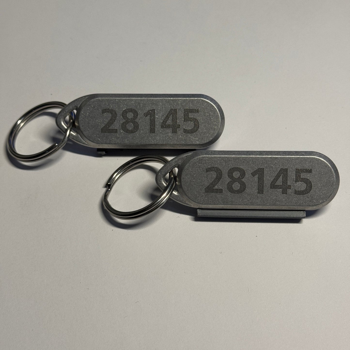 Big Red Number BRN Keychains